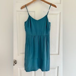 NEW NWT Madewell Silk Starview Cami Blue Dress Size 4